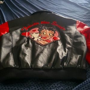 Leather Betty Boop Coat